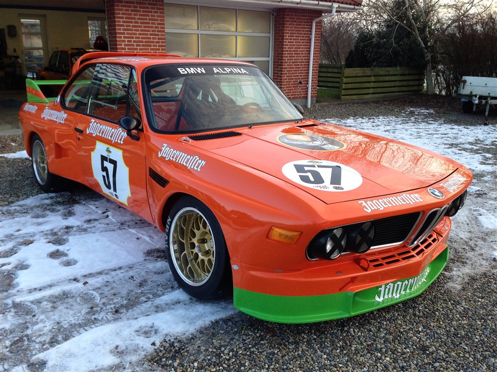 Jan Heiselbergs BMW 3.0 CSL-projekt har været længe undervejs. I vinters kunne den stå på hjulene, og nu skal den køre sit første løb på Ring Djursland.
(Foto: Morten Alstrup)